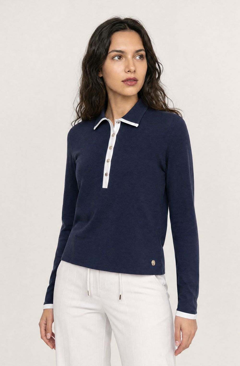 Amerigo Vespucci women's five-button polo shirt