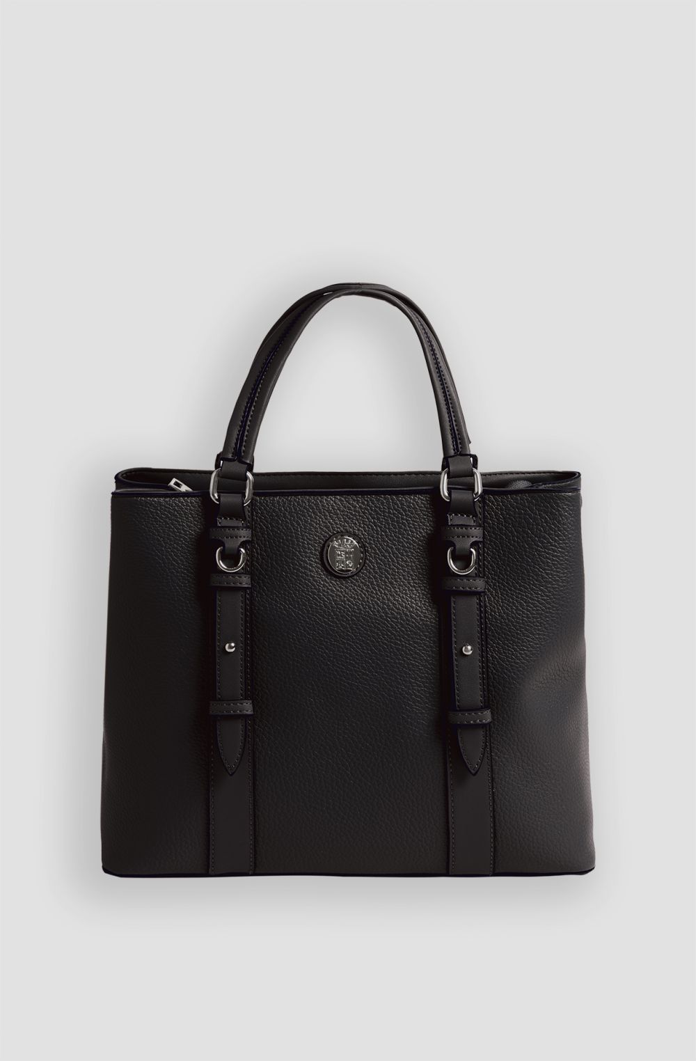 Women's faux leather mini shopper bag
