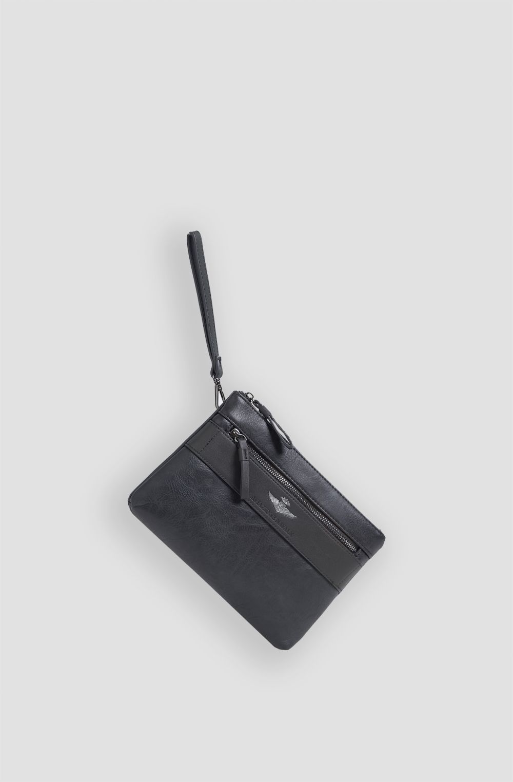 Pochette uomo in ecopelle invecchiata