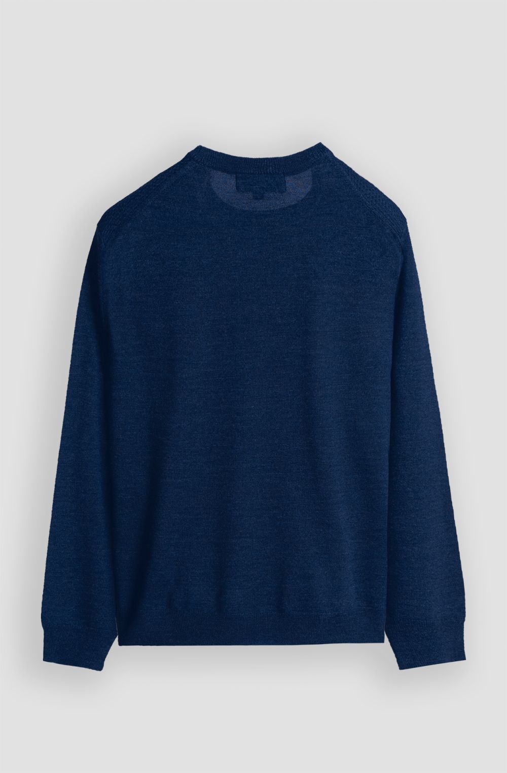 Men's honeycomb-knit crew-neck sweater
