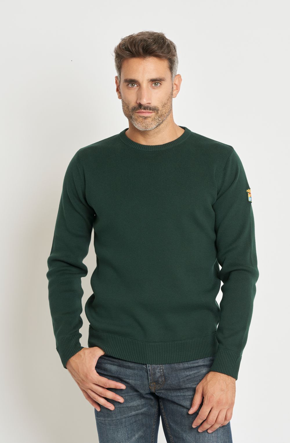 Maglia girocollo uomo Essential in caldo cotone