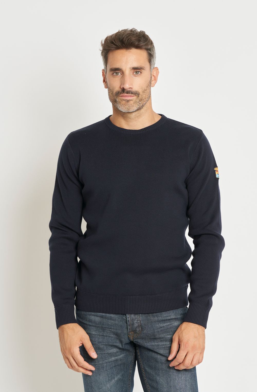 Maglia girocollo uomo Essential in caldo cotone