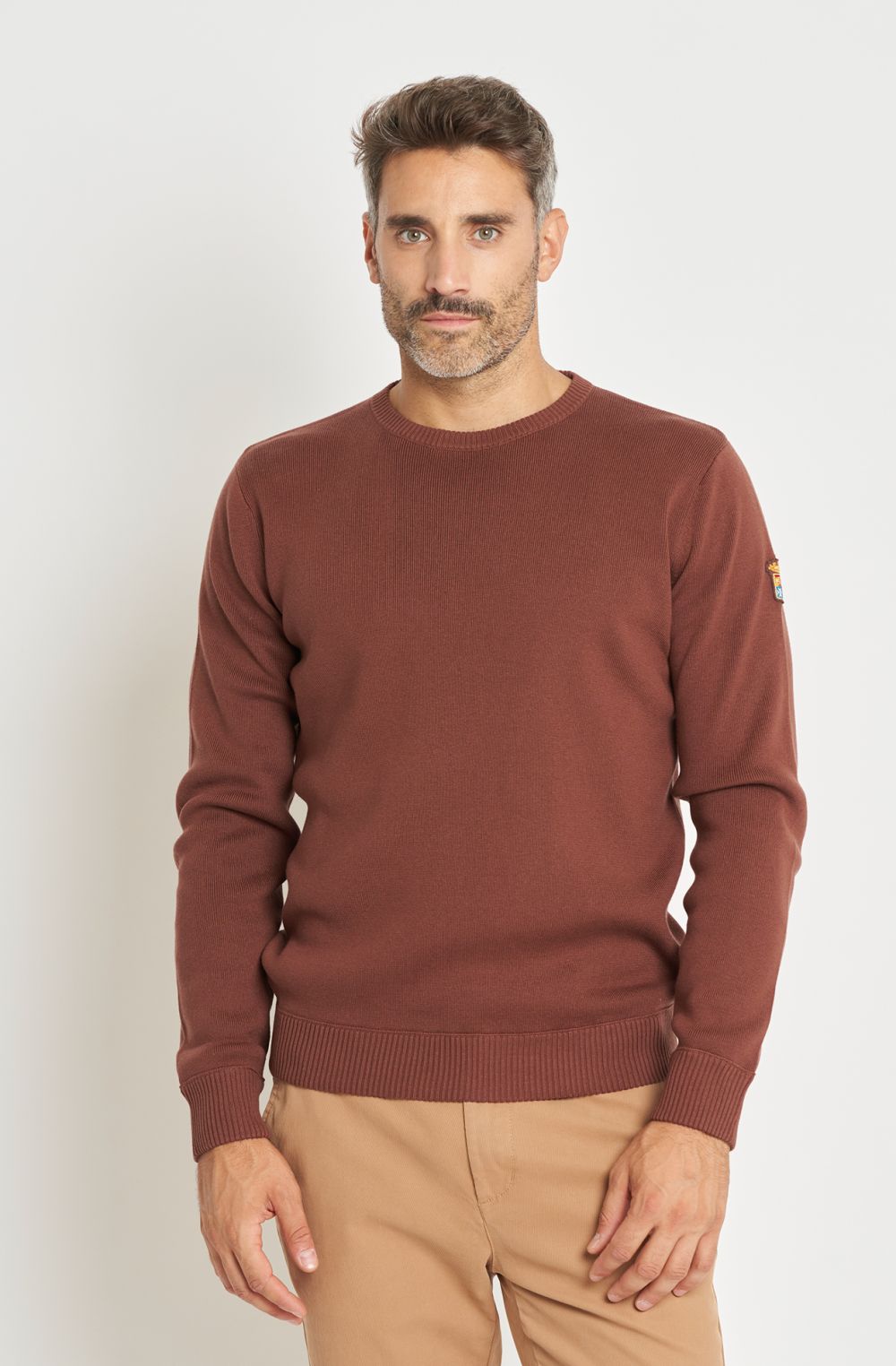 Maglia girocollo uomo Essential in caldo cotone