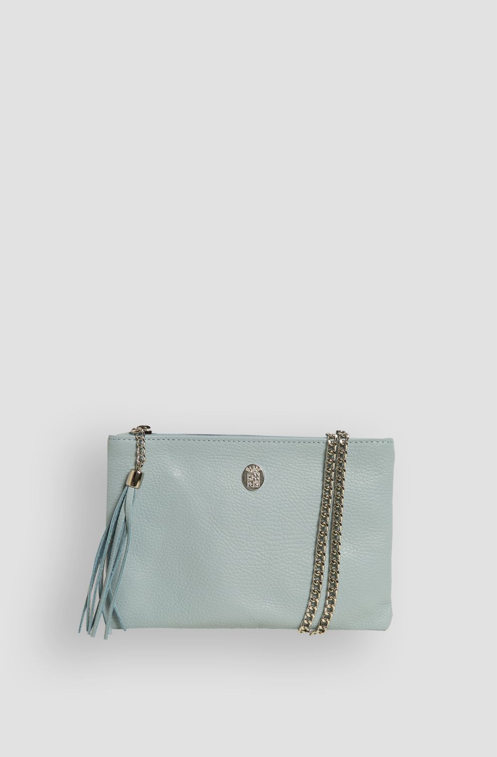Women's clutch bag in hammered leather