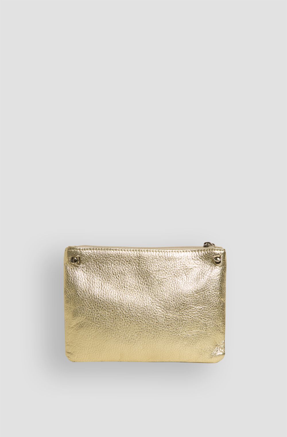 Women's clutch bag in hammered leather