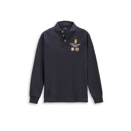 Polo manica discount lunga marina militare