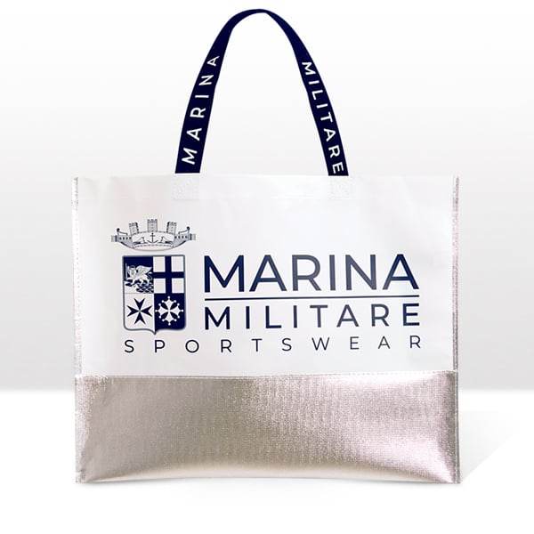 Shopper grande argento