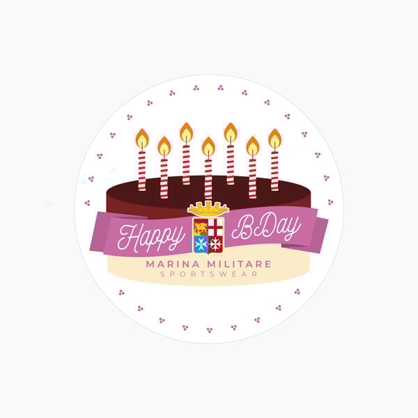 Adesivo Happy BDay Pink