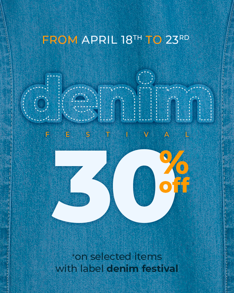Denim festival 30% off