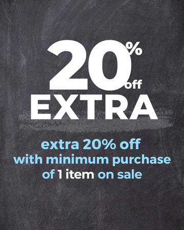 EXTRA 20% OFF