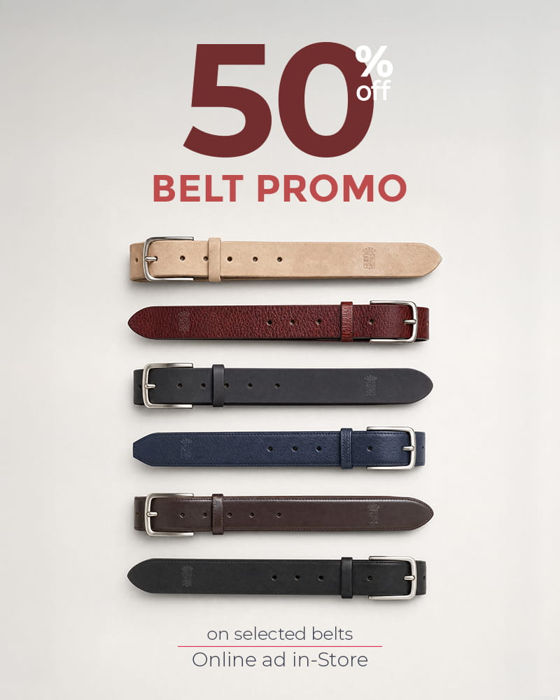 50% off selected Belts