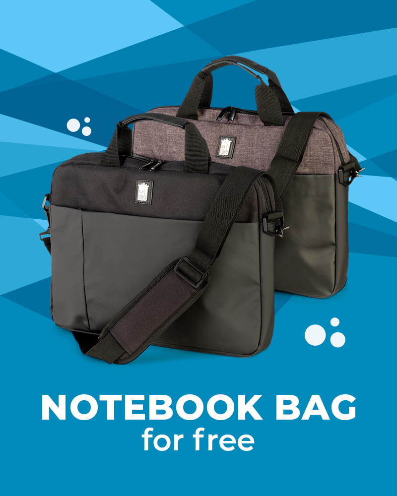 Notebook Bag for free