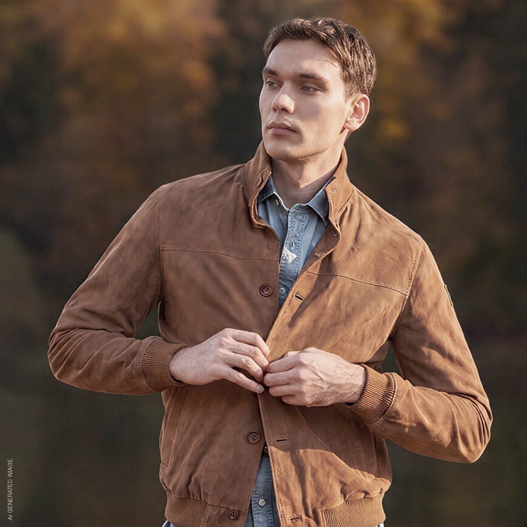 Marina Militare Sportswear - Giacca Pelle Uomo