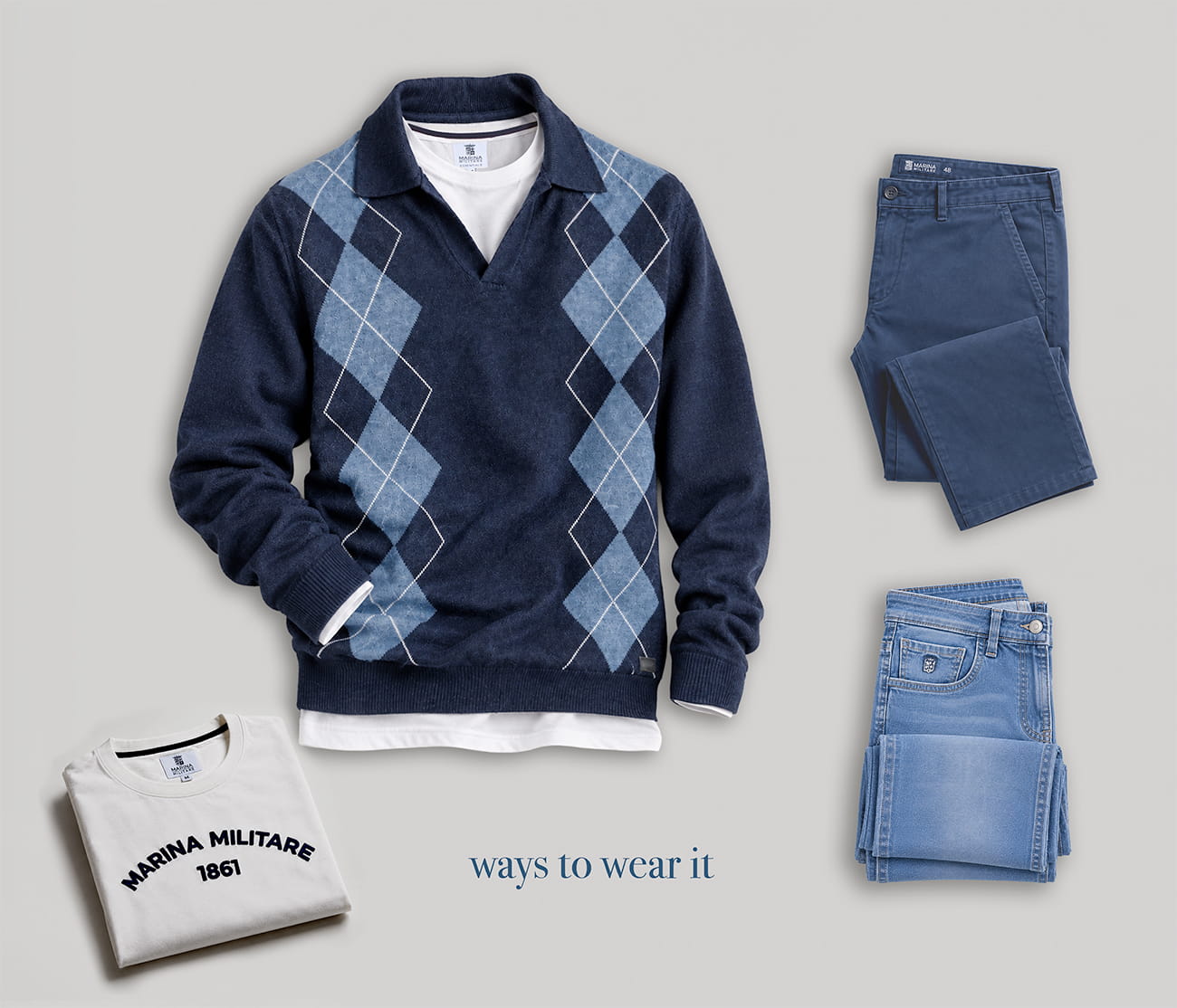 Marina Militare Sportswear - Maglie Uomo/Men's Knitwear