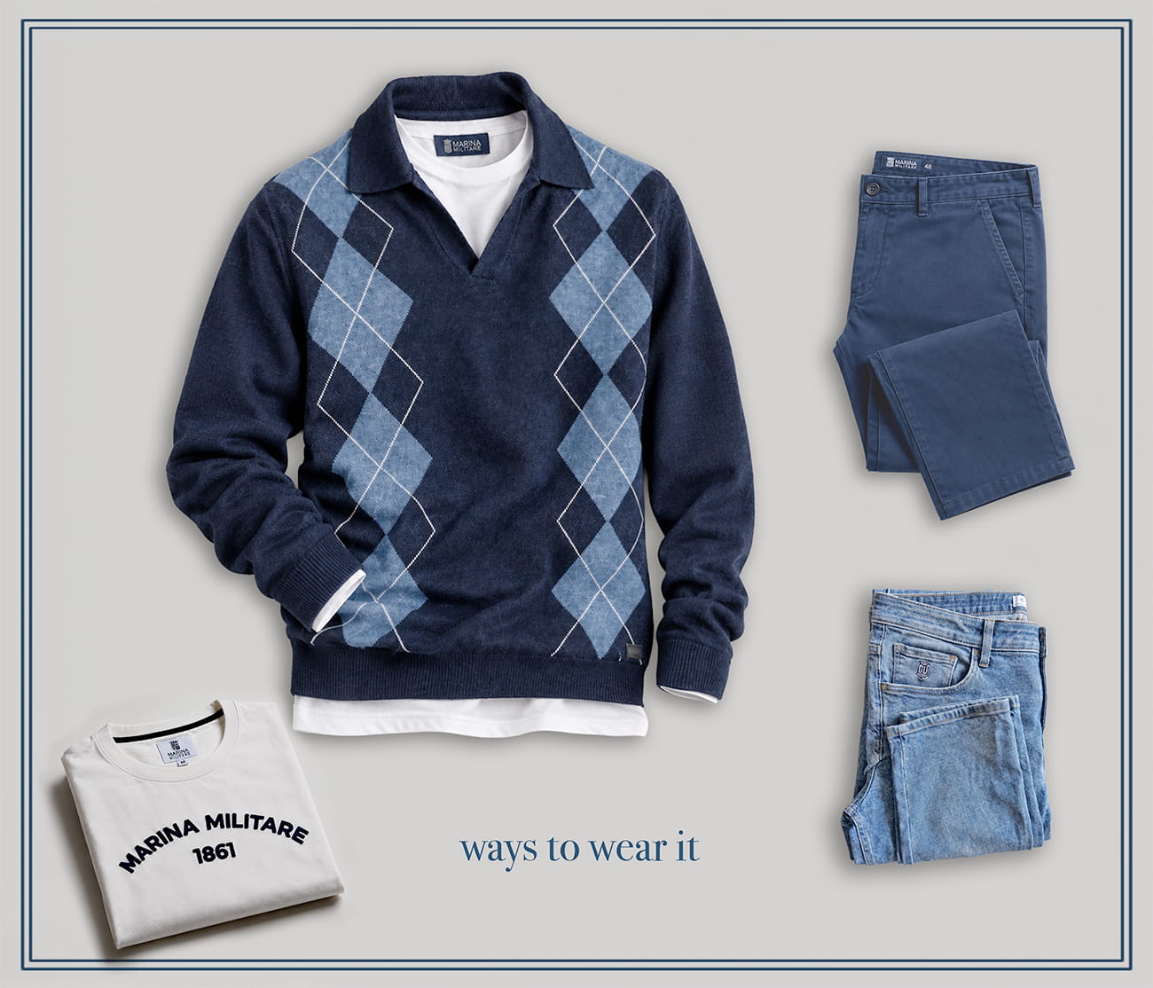 Marina Militare Sportswear - Maglie Uomo/Men's Knitwear
