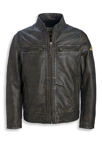 GIACCA BIKER IN VERA PELLE
